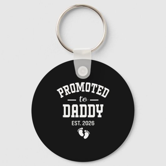 Promoted To Daddy 2026 First Time Dad Men  Sleutelhanger (Voorkant)