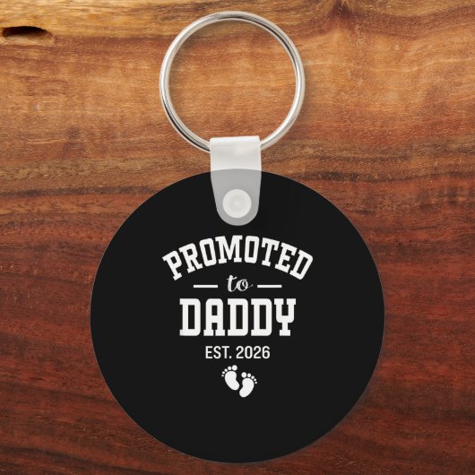 Promoted To Daddy 2026 First Time Dad Men  Sleutelhanger (Voorkant)