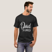 Promoted To Daddy Est 2023 New Dad Pregnancy Annou T-shirt (Voorkant volledig)