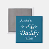 Promoted To Daddy Est 2026 Baby Announcement Magneet (Voorkant / Achterkant)