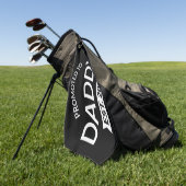 Promoted To Daddy Est. 2026 II Golfhanddoek (Groen)