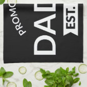 Promoted To Daddy Est. 2026 II Theedoek (Gevouwen)