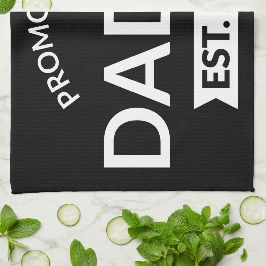 Promoted To Daddy Est. 2026 II Theedoek (Gevouwen)