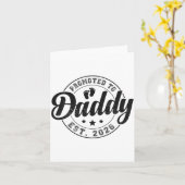 Promoted To Daddy Est 2026 Soon To Be Dad New Fath Kaart (Gele Bloem)