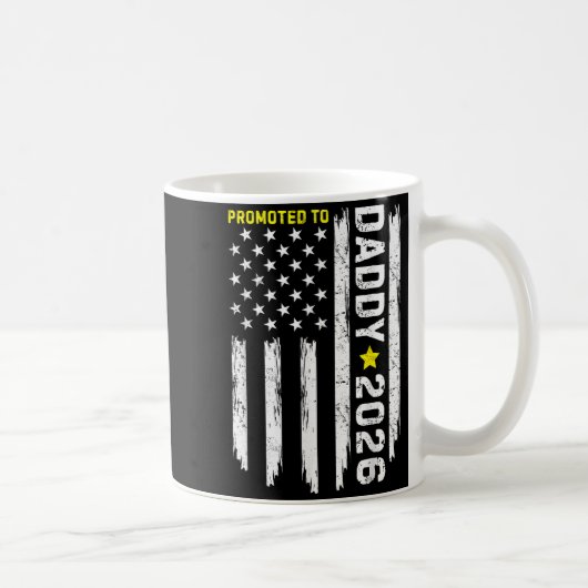 Promoted To Daddy Est 2026 Soon To Be Dad New Fath Koffiemok (Rechts)