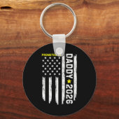 Promoted To Daddy Est 2026 Soon To Be Dad New Fath Sleutelhanger (Voorkant)