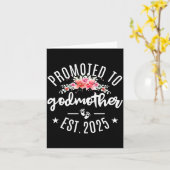 Promoted To Godmother 2025 Flower First Time New G Kaart (Gele Bloem)