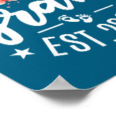 Promoted To Gram 2025 Flower First Time New Grandm Poster (Hoek)