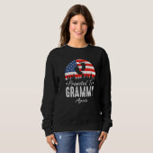 Promoted To Grammy Again 2024 US Flag Father's Day Trui (Voorkant volledig)