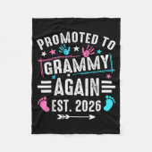 Promoted To Grammy Again Est 2026  Fleece Deken (Voorkant)