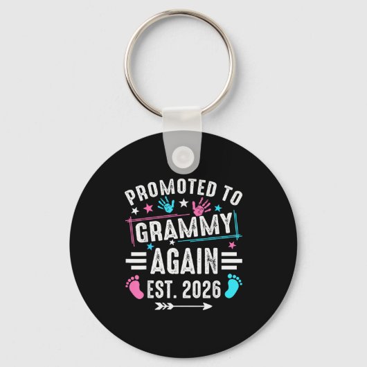 Promoted To Grammy Again Est 2026  Sleutelhanger (Voorkant)