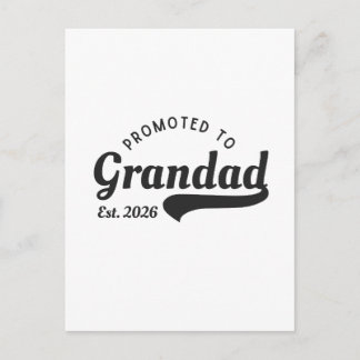 Promoted to Grandad 2026 Briefkaart
