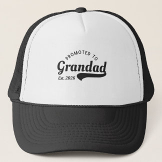 Promoted to Grandad 2026 Trucker Pet