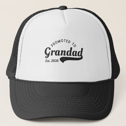 Promoted to Grandad 2026 Trucker Pet (Voorkant)