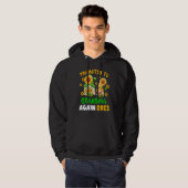 Promoted To Grandma Again 2023 Two Floral Gnomes P Hoodie (Voorkant volledig)