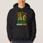 Promoted To Grandma Again 2023 Two Floral Gnomes P Hoodie (Voorkant)