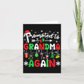 Promoted To Grandma Again Christmas Pregnancy Anno Kaart (Voorkant)