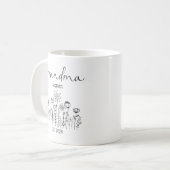 Promoted To Grandma Again EST 2026 Wildflowers Koffiemok (Voorkant links)