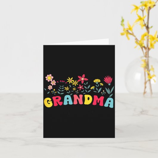 Promoted To Grandma Est 2026 Soon To Be New Grandm Kaart (Gele Bloem)