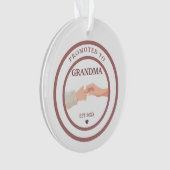 Promoted to Grandma Est. 20XX Ornament (voorkant)