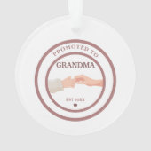 Promoted to Grandma Est. 20XX Ornament (achterkant)