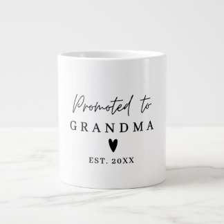 Promoted to Grandma Grandpa, Pregnancy Announcemen Grote Koffiekop