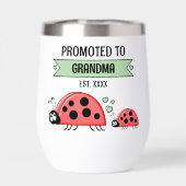 Promoted to Grandma ladybugs green (Achterkant)