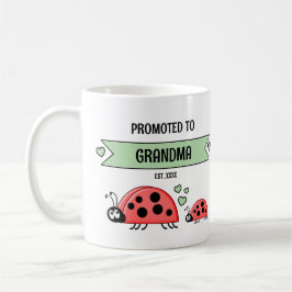 Promoted to grandma ladybugs green koffiemok