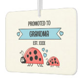 Promoted to grandma ladybugs photo blue luchtverfrisser (Links)