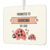 Promoted to grandma ladybugs photo peach luchtverfrisser (Links)