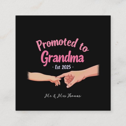 Promoted to Grandma Opgericht 2025 Aankondiging (Voorkant)