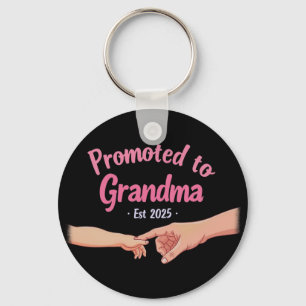Promoted to Grandma Opgericht 2025 Aankondiging Sleutelhanger