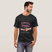 Promoted to Grandma Opgericht 2025 Aankondiging T-shirt (Voorkant volledig)
