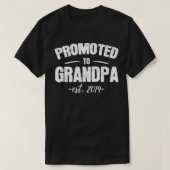 Promoted to Grandpa 2019 New Grandfather to be Gif T-shirt (Design voorkant)