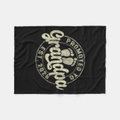 Promoted to Grandpa 2026 verwacht dat Baby binnenk Fleece Deken (Voorkant (Horizontaal))