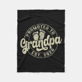 Promoted to Grandpa 2026 verwacht dat Baby binnenk Fleece Deken (Voorkant)