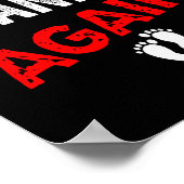 Promoted To Grandpa Again Dad Pregnancy Announceme Poster (Hoek)