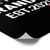 Promoted To Grandpa Est 2021 Funny New Grandfather Poster (Hoek)