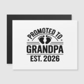 Promoted to Grandpa, Est. 2026, Funny New Grandpa  (Voorkant / Achterkant)