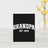 Promoted To Grandpa Est. 2026 Grandparent Baby Ann Kaart (Gele Bloem)