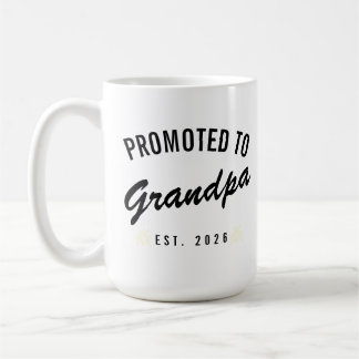Promoted to Grandpa Est. 2026 Koffiemok