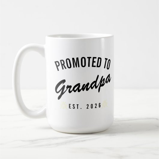 Promoted to Grandpa Est. 2026 Koffiemok (Links)