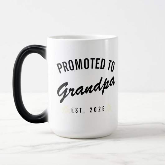 Promoted to Grandpa Est. 2026 Magische Mok (Links)