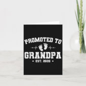 Promoted to Grandpa Est 2026 Zwangerschapsaankondi Kaart (Voorkant)