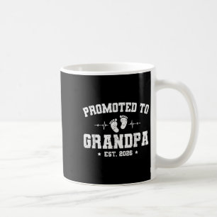 Promoted to Grandpa Est 2026 Zwangerschapsaankondi Koffiemok