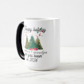 Promoted to Grandparents Christmas tree  Magische Mok (Voorkant links)