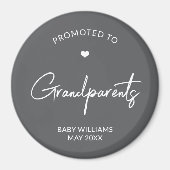 Promoted to Grandparents Pregnancy Announcement Magneet (Voorkant)