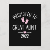 Promoted to great aunt 2022 briefkaart (Voorkant)