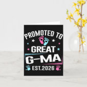 Promoted To Great G-ma Est 2026 Pregnancy Announce Kaart (Gele Bloem)