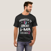 Promoted To Great G-ma Est 2026 Pregnancy Announce T-shirt (Voorkant volledig)